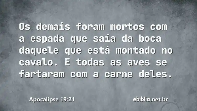 Apocalipse 19:21