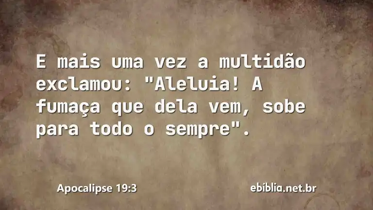 Apocalipse 19:3