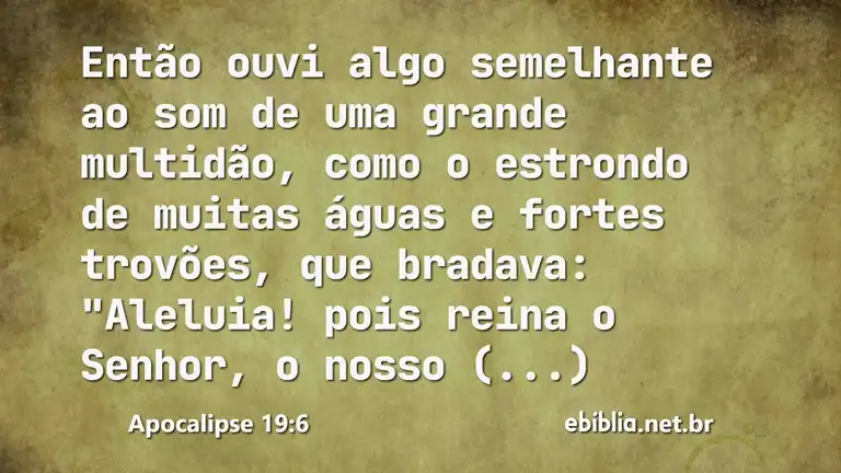 Apocalipse 19:6