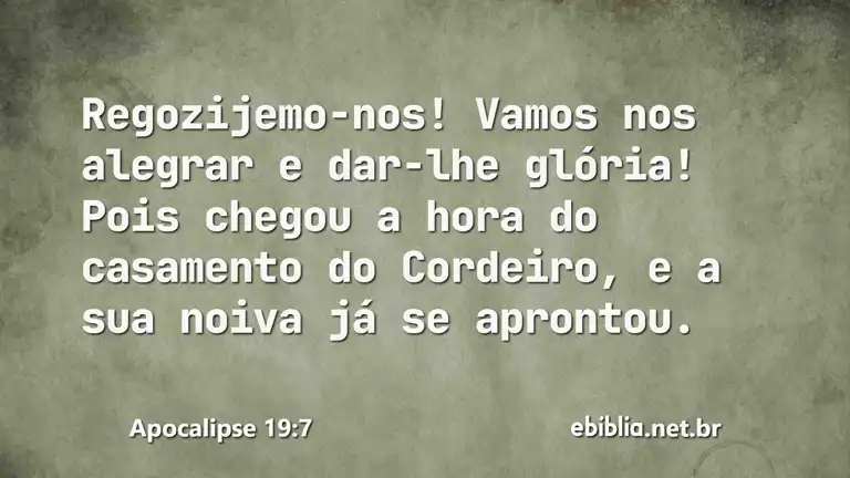 Apocalipse 19:7