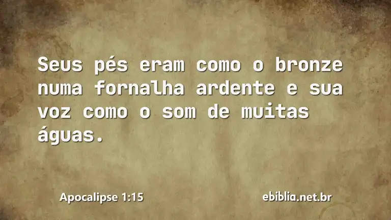 Apocalipse 1:15