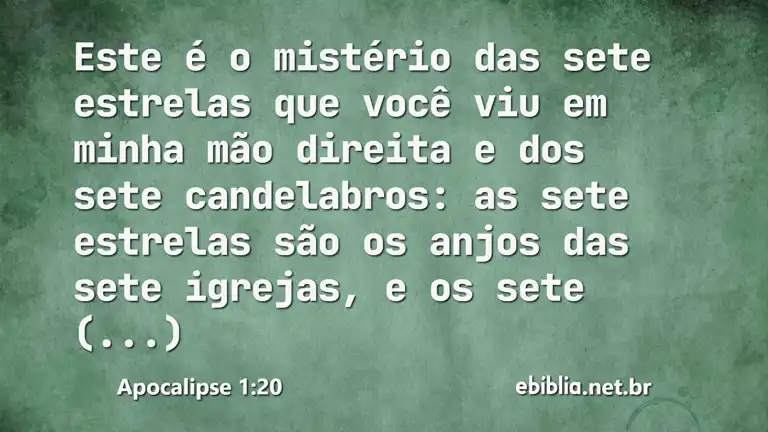 Apocalipse 1:20