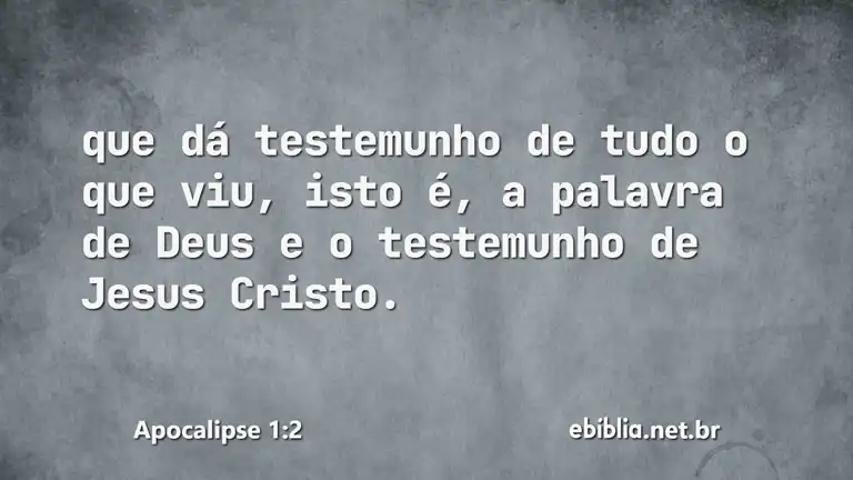 Apocalipse 1:2