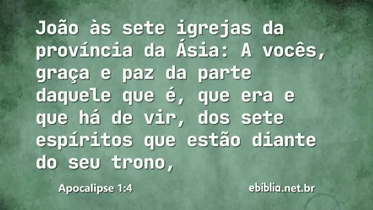 Apocalipse 1:4