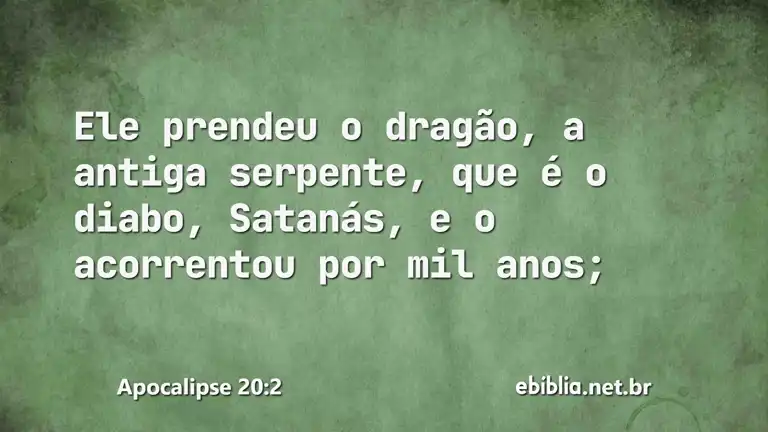 Apocalipse 20:2