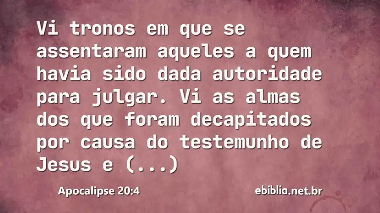 Apocalipse 20:4