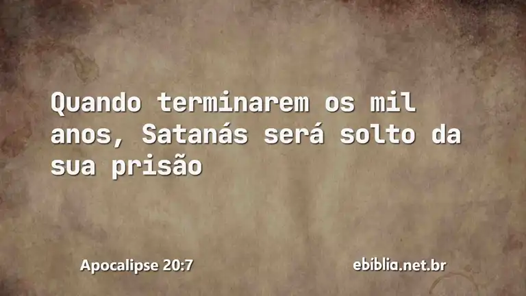 Apocalipse 20:7