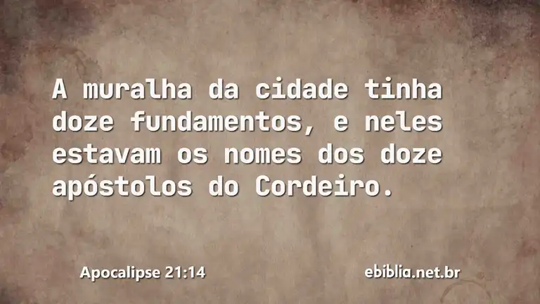 Apocalipse 21:14