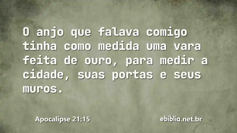 Apocalipse 21:15