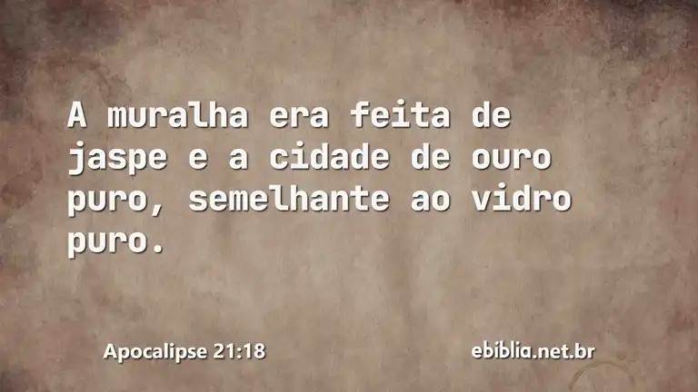 Apocalipse 21:18