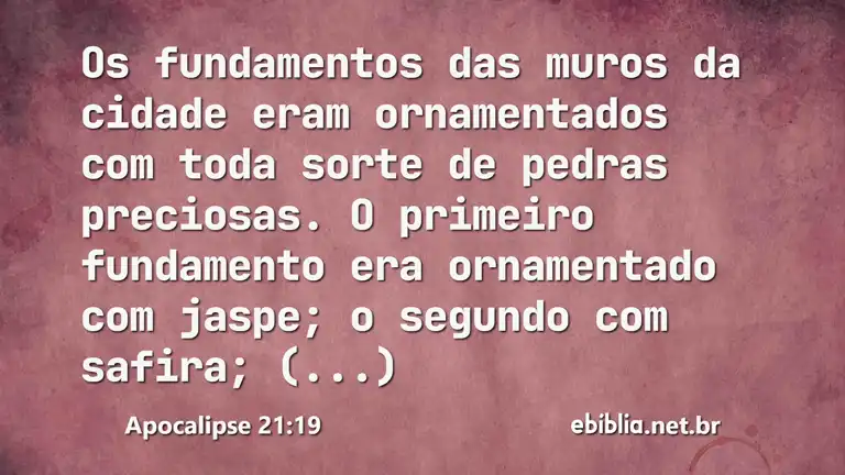 Apocalipse 21:19