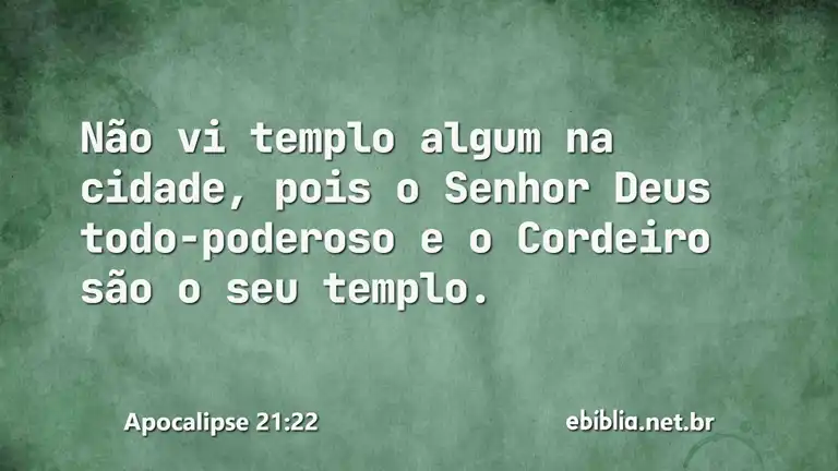 Apocalipse 21:22