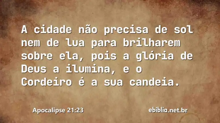 Apocalipse 21:23