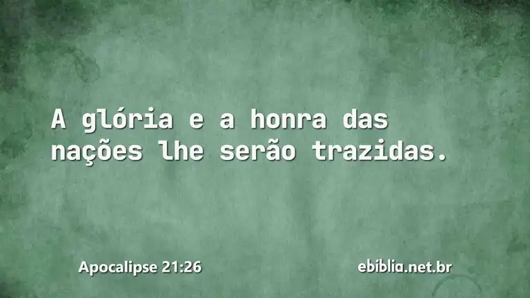 Apocalipse 21:26