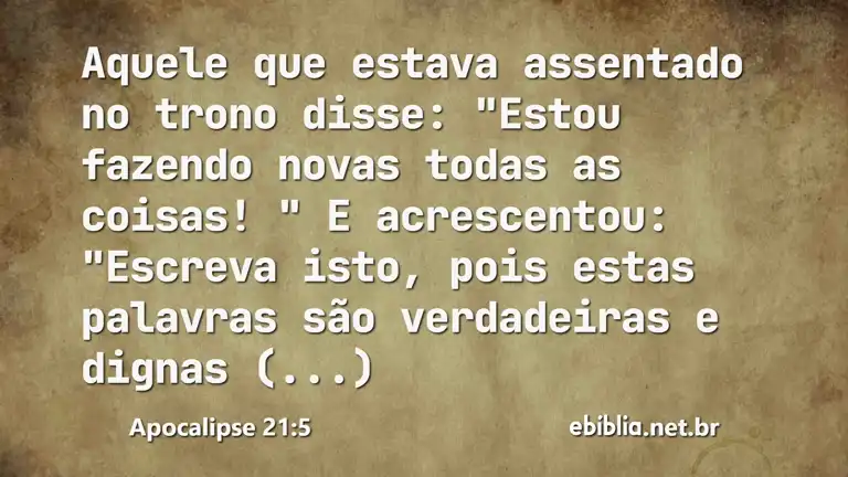 Apocalipse 21:5