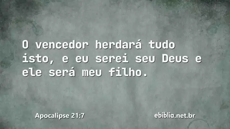 Apocalipse 21:7