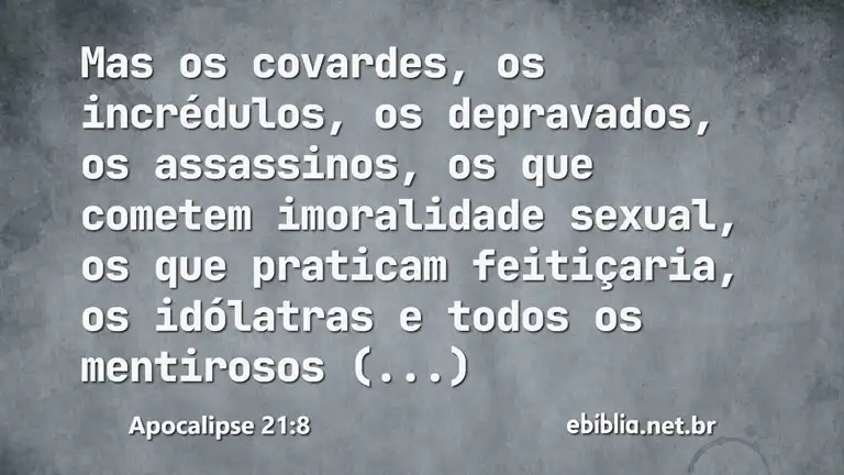 Apocalipse 21:8