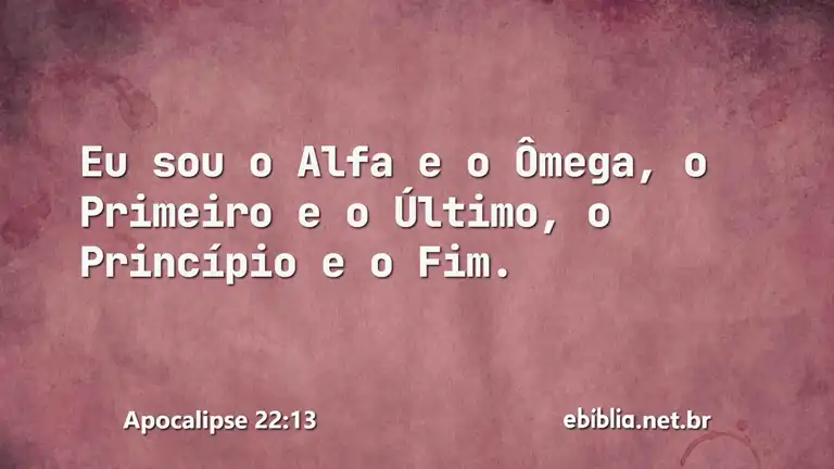 Apocalipse 22:13