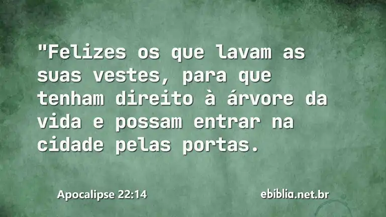 Apocalipse 22:14