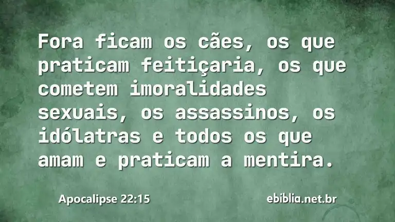 Apocalipse 22:15