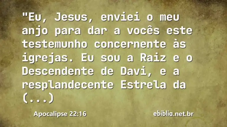 Apocalipse 22:16