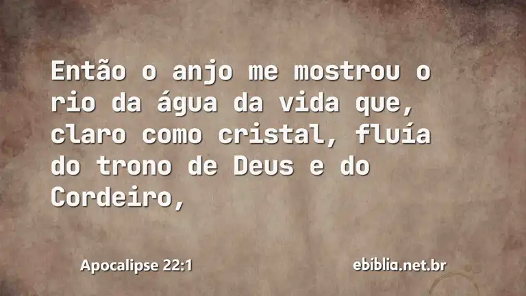 Apocalipse 22:1