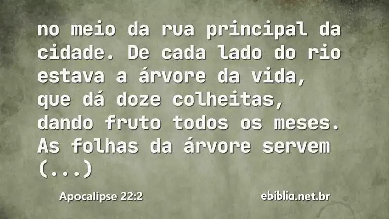 Apocalipse 22:2