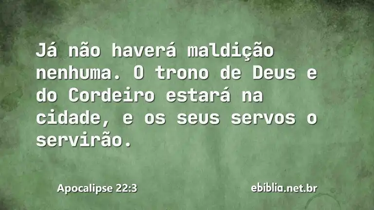 Apocalipse 22:3