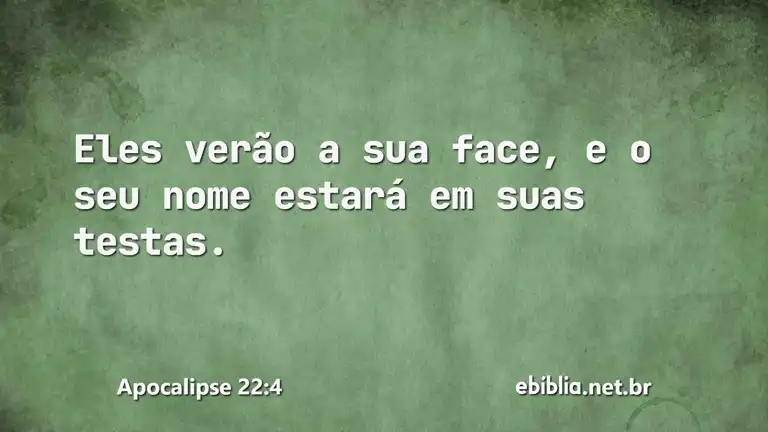 Apocalipse 22:4