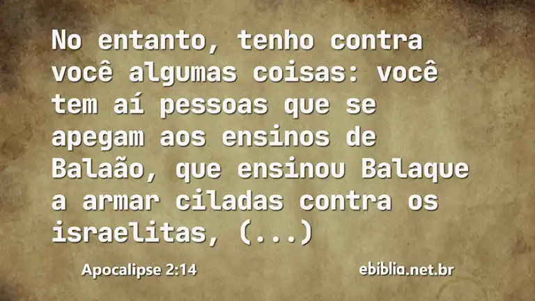 Apocalipse 2:14