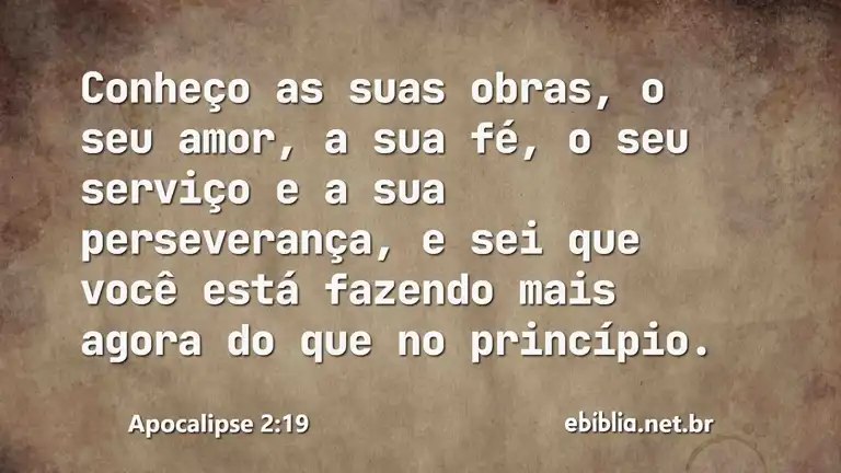 Apocalipse 2:19