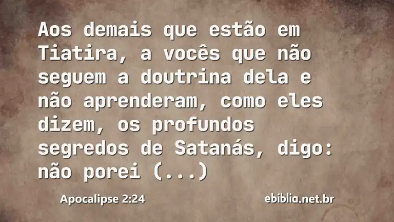 Apocalipse 2:24