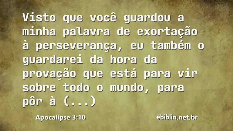 Apocalipse 3:10