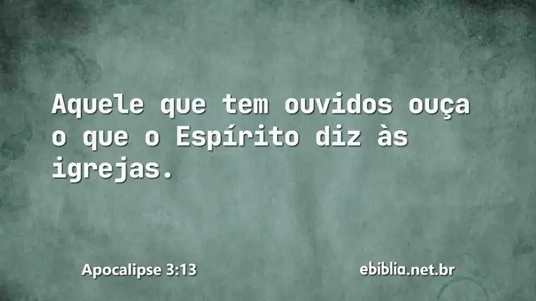 Apocalipse 3:13