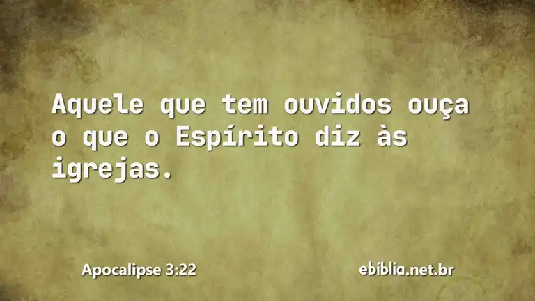 Apocalipse 3:22