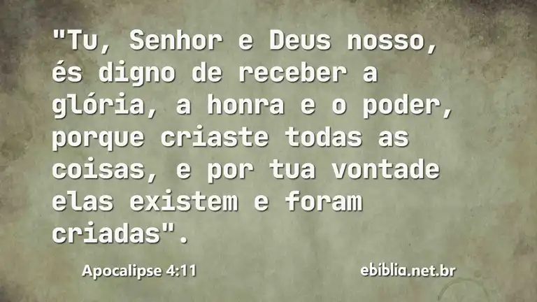 Apocalipse 4:11