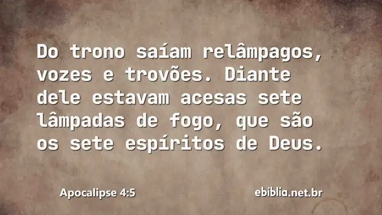 Apocalipse 4:5