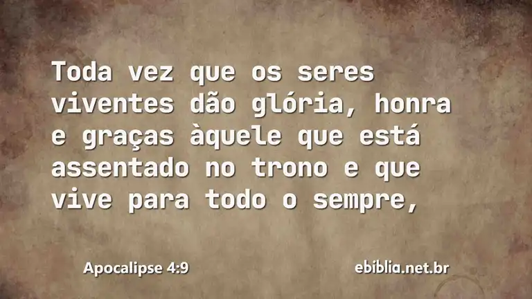 Apocalipse 4:9