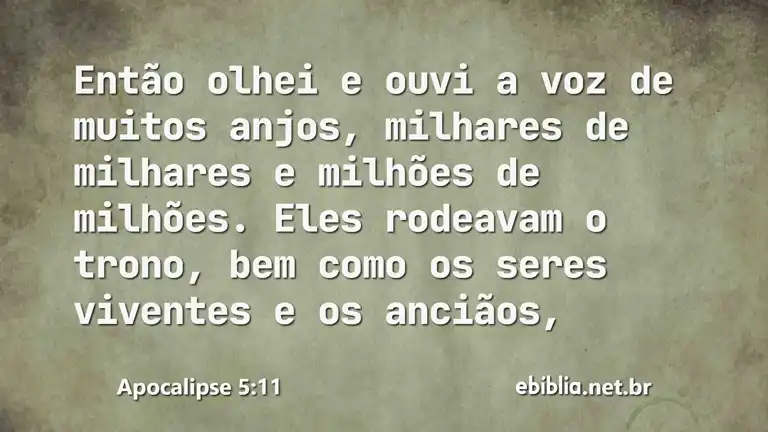 Apocalipse 5:11