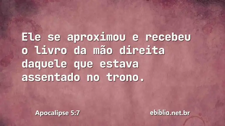 Apocalipse 5:7