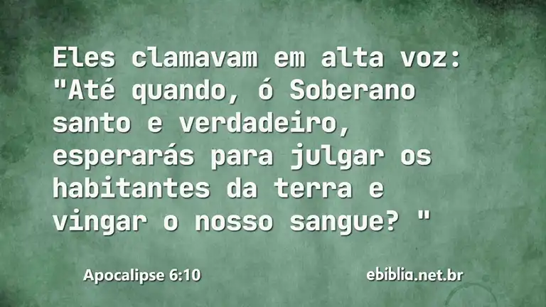 Apocalipse 6:10