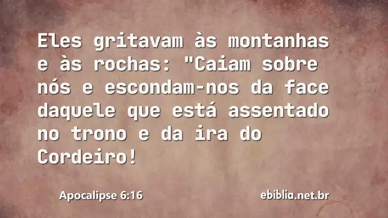 Apocalipse 6:16