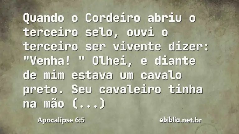 Apocalipse 6:5