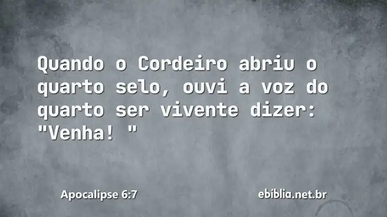 Apocalipse 6:7