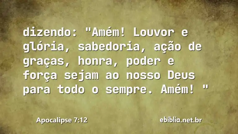 Apocalipse 7:12