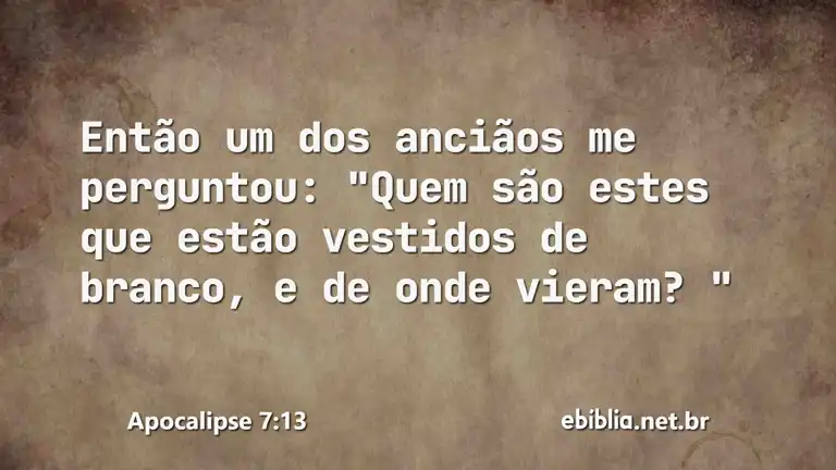 Apocalipse 7:13