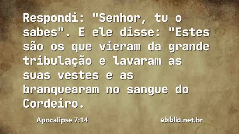 Apocalipse 7:14