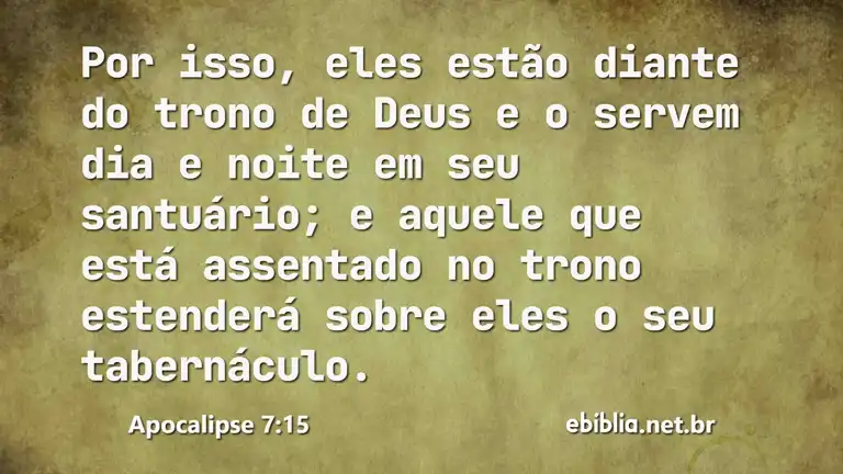 Apocalipse 7:15