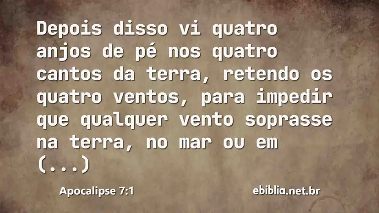 Apocalipse 7:1