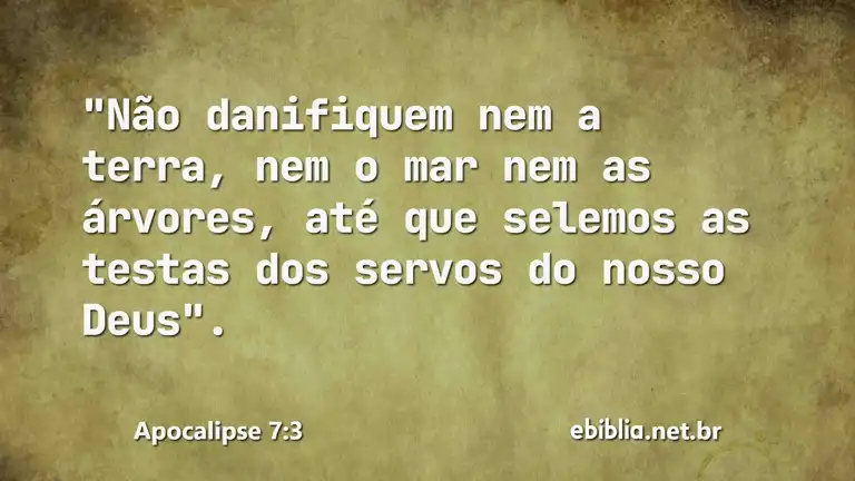 Apocalipse 7:3